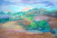 Late Summer Barn   31" X 37"