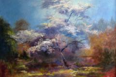 Flowering Cherry II 30" X 24"