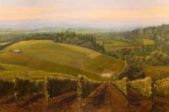 Warden Hill   detail of 40" X 561" triptych